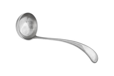 Lot 394 - An early 20th century Dutch 835 standard silver soup ladle s'Gravenhage (The Hague) circa 1900 by J.M. Van Kempen & Zn (active 1858-1924)