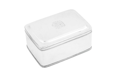 Lot 307 - An early 19th century Dutch 934 standard silver biscuit box, The Hauge (Den Haag) 1836 by IDK