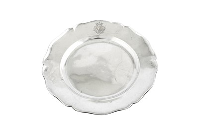 Lot 302 - A mid-18th century German silver dish, Münster circa 1760 by H.H