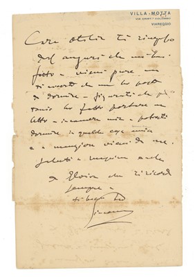 Lot 197 - Puccini (Giacomo)