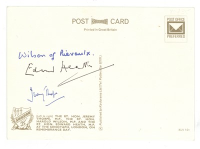 Lot 219 - British Prime Ministers