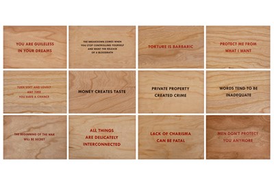 Lot 323 - JENNY HOLZER (AMERICAN B. 1950)
