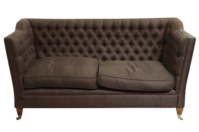 Lot 336 - A CONTEMPORARY BUTTON BACK SETTEE