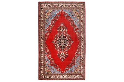 Lot 608 - A FINE QUM RUG, CENTRAL PERSIA