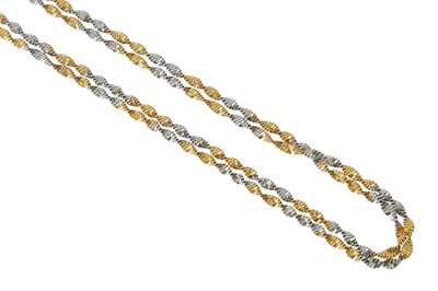 Lot 113 - A fancy-link necklace