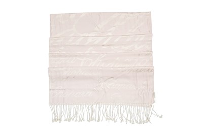 Lot 45 - Chopard Pale Pink Silk Logo Scarf