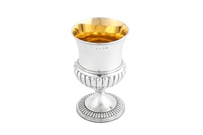 Lot 564 - A George III Scottish sterling silver goblet, Edinburgh 1816 by George McHattie