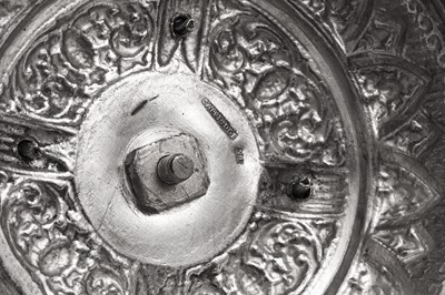 Lot 181 - A mid-20th century Cambodian silver covered dish on stand (Tok), circa 1960