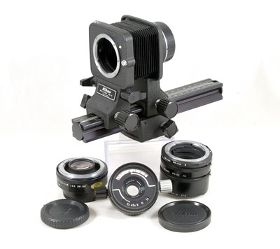 Lot 214 - Nikon Accessories inc PB-6 Bellows & TC-14B Tele Converter.
