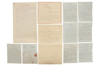 Lot 46 - [ROYAL WEDDING]:  GROUP OF EIGHT LETTERS FROM CECIL HARCOURT-SMITH