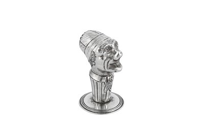 Lot 61 - A Victorian sterling silver novelty pepper, London 1884 by Joseph Braham