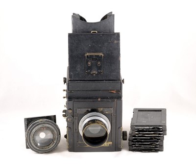 Lot 259 - Kershaw Patent Reflex Outfit with Two Taylor Hobson Lenses.