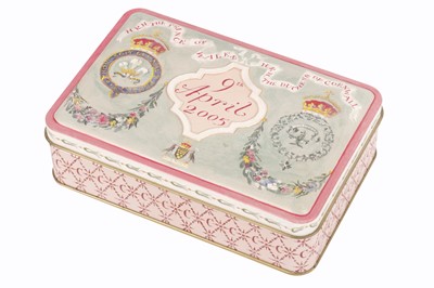 Lot 105 - A SLICE OF CAKE FROM THE WEDDING OF PRINCE CHARLES AND CAMILLA PARKER BOWLES