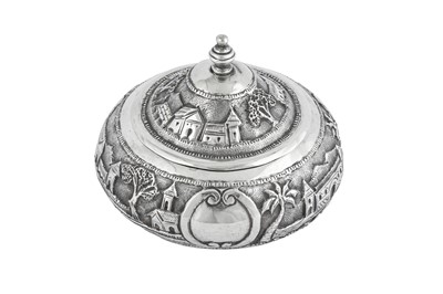 Lot 98 - An early 20th century Anglo Indian unmarked silver sweets bowl, Karachi circa 1920