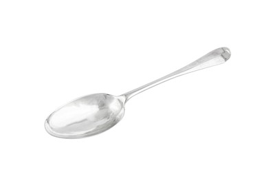 Lot 528 - A George I Britannia standard silver tablespoon, London 1715 by John Ladyman