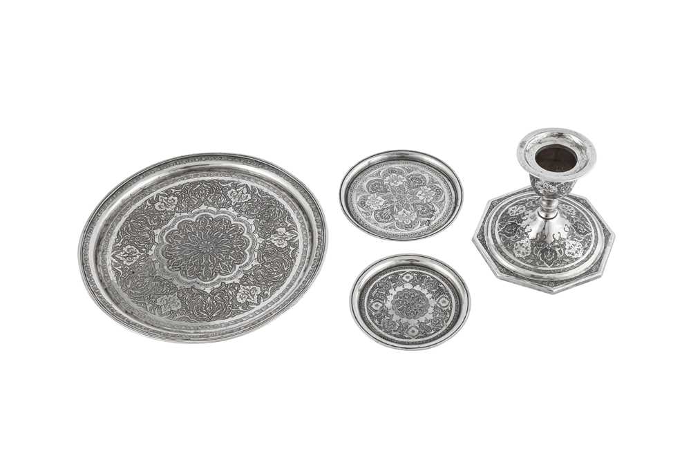 Lot 273 - A mixed group of mid- 20th century Persian (Iranian) silver, Isfahan circa 1960