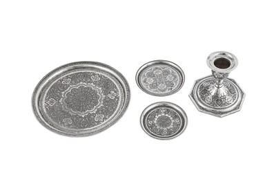 Lot 273 - A mixed group of mid- 20th century Persian (Iranian) silver, Isfahan circa 1960