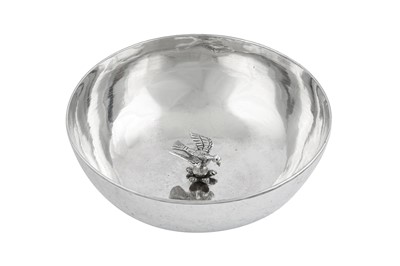 Lot 254 - A late 19th century Ottoman Turkish provincial silver bowl, possibly Bitlis circa 1890 mark of Isaac
