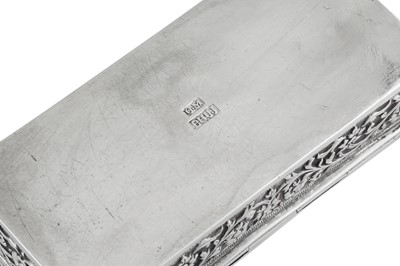 Lot 139 - A pair of late 19th century Anglo – Indian silver boxes, Cutch, Bhuj circa 1880 by Oomersi Mawji (active 1860-90)