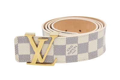 Lot 709 - Louis Vuitton Damier Azur Initials Belt - Size 95
