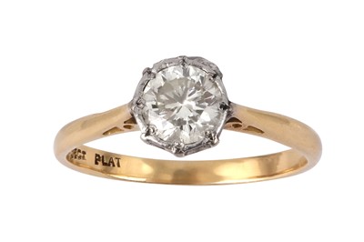 Lot 235 - A DIAMOND SINGLE-STONE RING