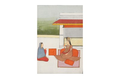 Lot 224 - TWO COURTLY LADIES PLAYING CHESS