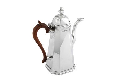 Lot 514 - A Victorian Britannia standard silver coffee pot, London 1880 by Charles Stuart Harris