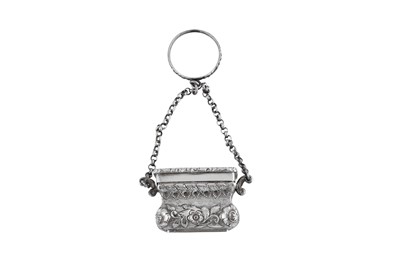 Lot 35 - A William IV sterling silver ‘castle top’ vinaigrette, Birmingham 1832 by John Tongue