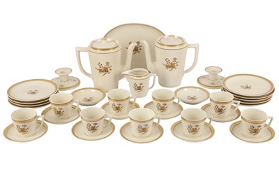 Lot 148 - A ROYAL COPENHAGEN 'LISELUND' COFFEE SERVICE, EARLY 20TH CENTURY