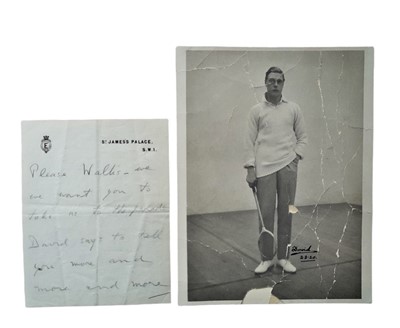 Lot 40 - PHOTOGRAPH SIGNED BY EDWARD PRINCE OF WALES