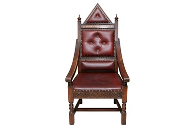 Lot 91 - A QUEEN ELIZABETH II JUBILEE 1977 THRONE STYLE CHAIR
