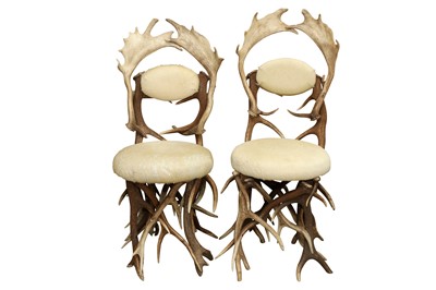 Lot 328 - DANILO SCHIRATO, A PAIR OF SIDE CHAIRS, CONTEMPORARY