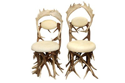 Lot 329 - DANILO SCHIRATO, A PAIR OF SIDE CHAIRS, CONTEMPORARY