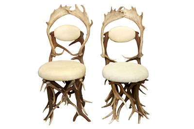 Lot 330 - DANILO SCHIRATO, A PAIR OF SIDE CHAIRS, CONTEMPORARY