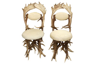 Lot 331 - DANILO SCHIRATO, A PAIR OF SIDE CHAIRS, CONTEMPORARY