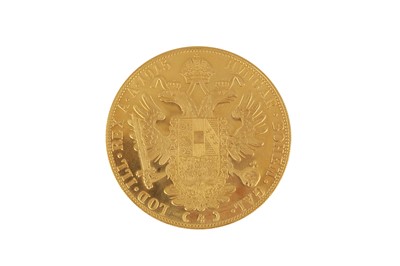 Lot 126 - AN AUSTRO HUNGARIAN FOUR DUCAT COIN
