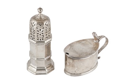 Lot 25 - A GEORGE III STERLING SILVER MUSTARD POT, LONDON 1787 BY JOHN HUTSON
