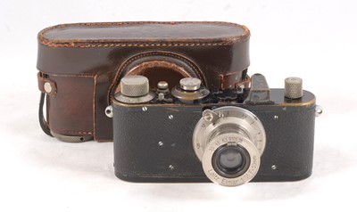 Lot 150 - Black Leica I with 50mm Elmar Lens.
