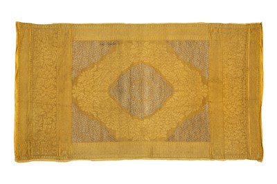 Lot 701 - AN OTTOMAN METAL THREAD-BROCADED CUSHION COVER