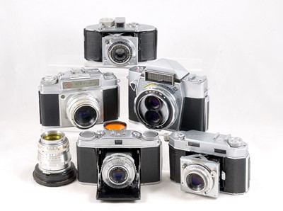 Lot 547 - Agfa Optima Reflex, Ambi SiIlette & Other Agfa Cameras.