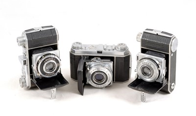 Lot 501 - 3 Chrome Kodak Retina I Cameras.