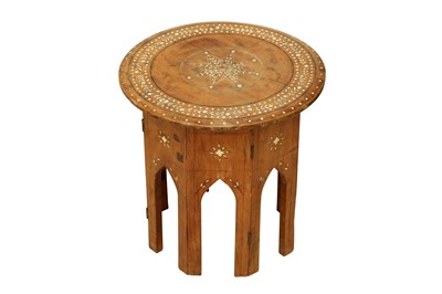 Lot 583 - λ A HARDWOD BONE-INLAID HOSHIARPUR LOW OCCASIONAL TABLE