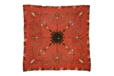 Lot 823 - A KASHMIRI RUMAL SHAWL