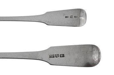 Lot 391 - A George IV Scottish provincial silver tablespoon, Banff circa 1825 by George Elder (active 1819-43)