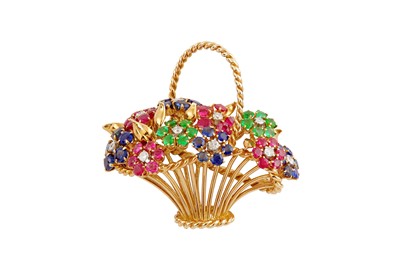 Lot 76 - Van Cleef & Arpels Ι A gem-set giardinetto brooch, 1959
