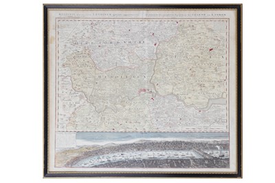 Lot 216 - Homann (Johann Baptist) Regionis, quae est circa Londinum…