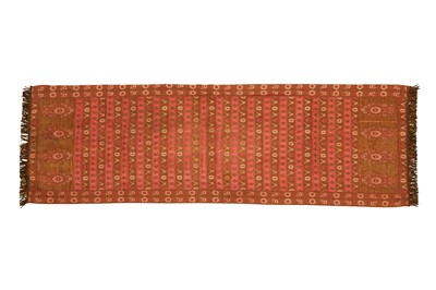 Lot 647 - A BROCADED FLORAL SASH