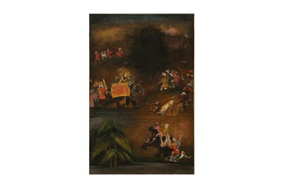 Lot 312 - A HUNTING SCENE