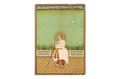Lot 268 - A PORTRAIT OF MAHARAJA RAI SINGH OF BIKANER (R. 1574 - 1612)