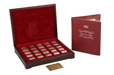 Lot 122 - A SET OF TWENTY-FIVE ELIZABETH OUR QUEEN SILVER JUBILEE INGOTS